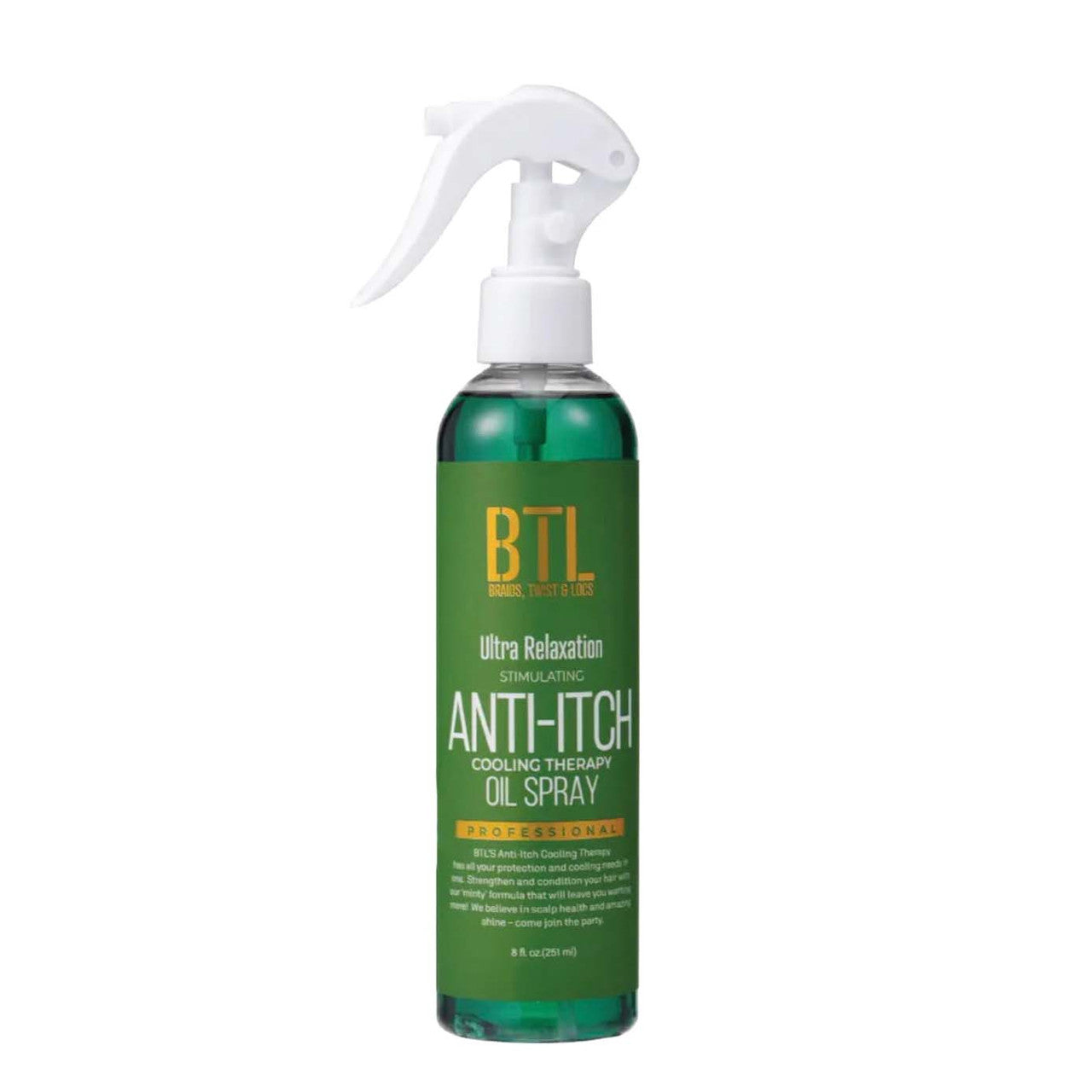 BTL Professional Ultra Relaxation Stimulating Anti-Itch Cooling Therapy Oil Spray 8oz